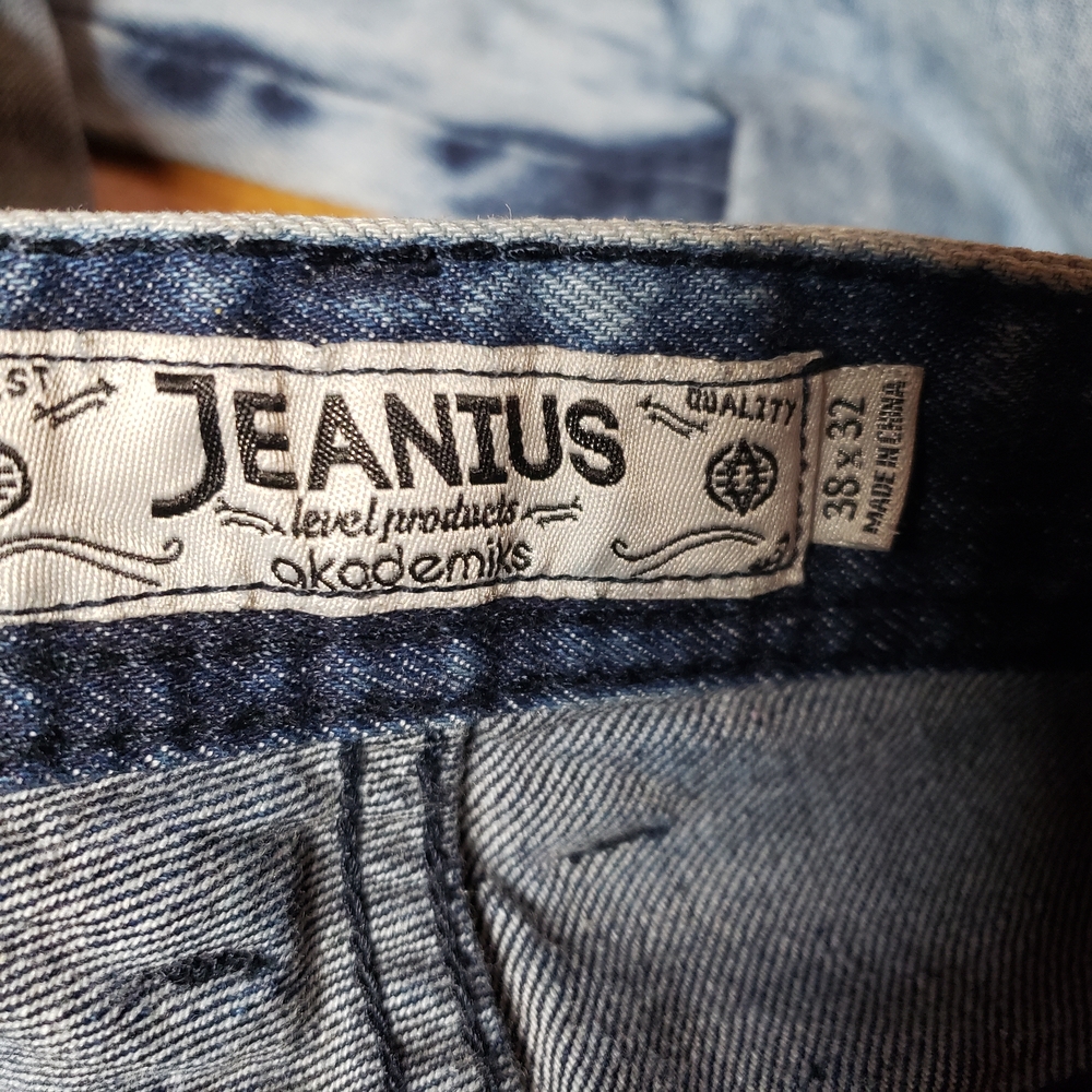 Akademiks Blue Patchwork Relaxed Jeans - image 6